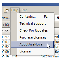 See what version of AyaNova you have