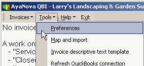 Tools-Preferences