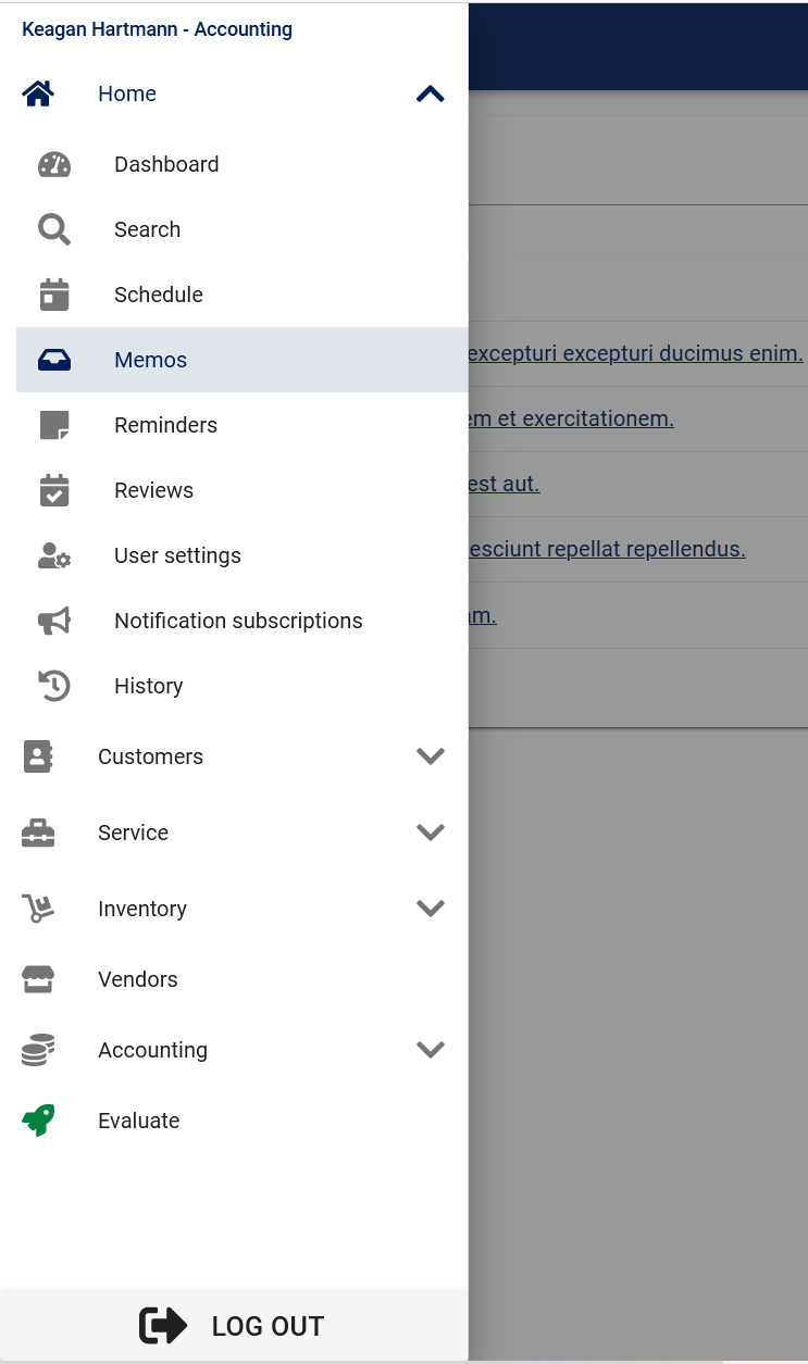 navigation drawer