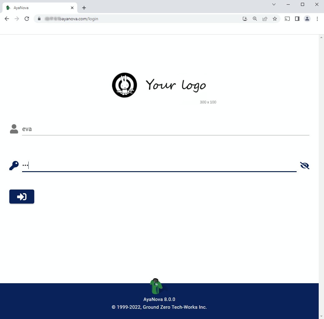 licensed login form