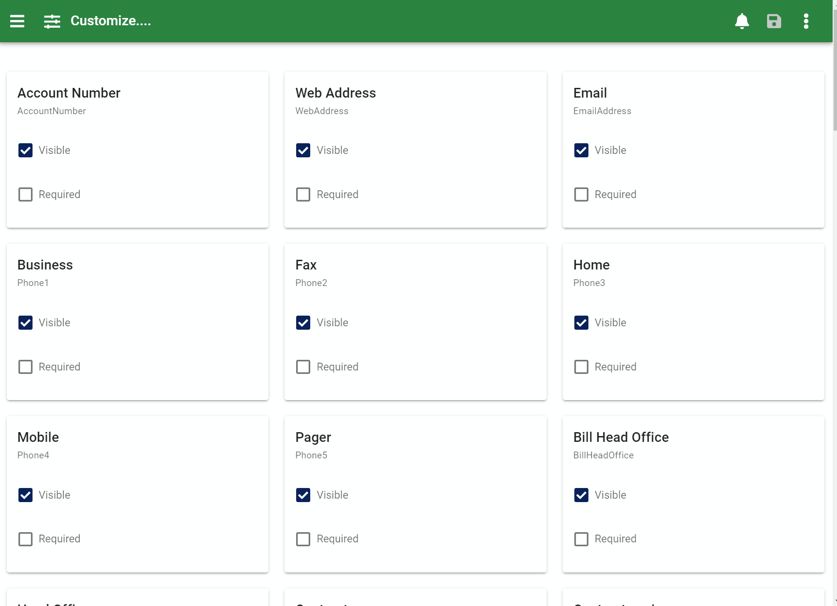 customize form