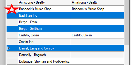 select rows